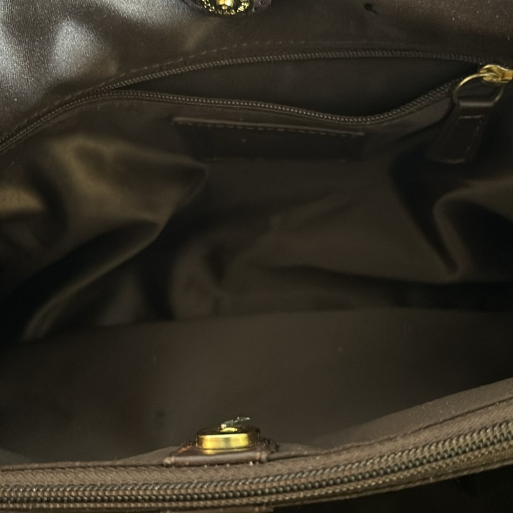 Coach Brown and Gold Patchwork Handbag. Great Price - Picture 6 of 10